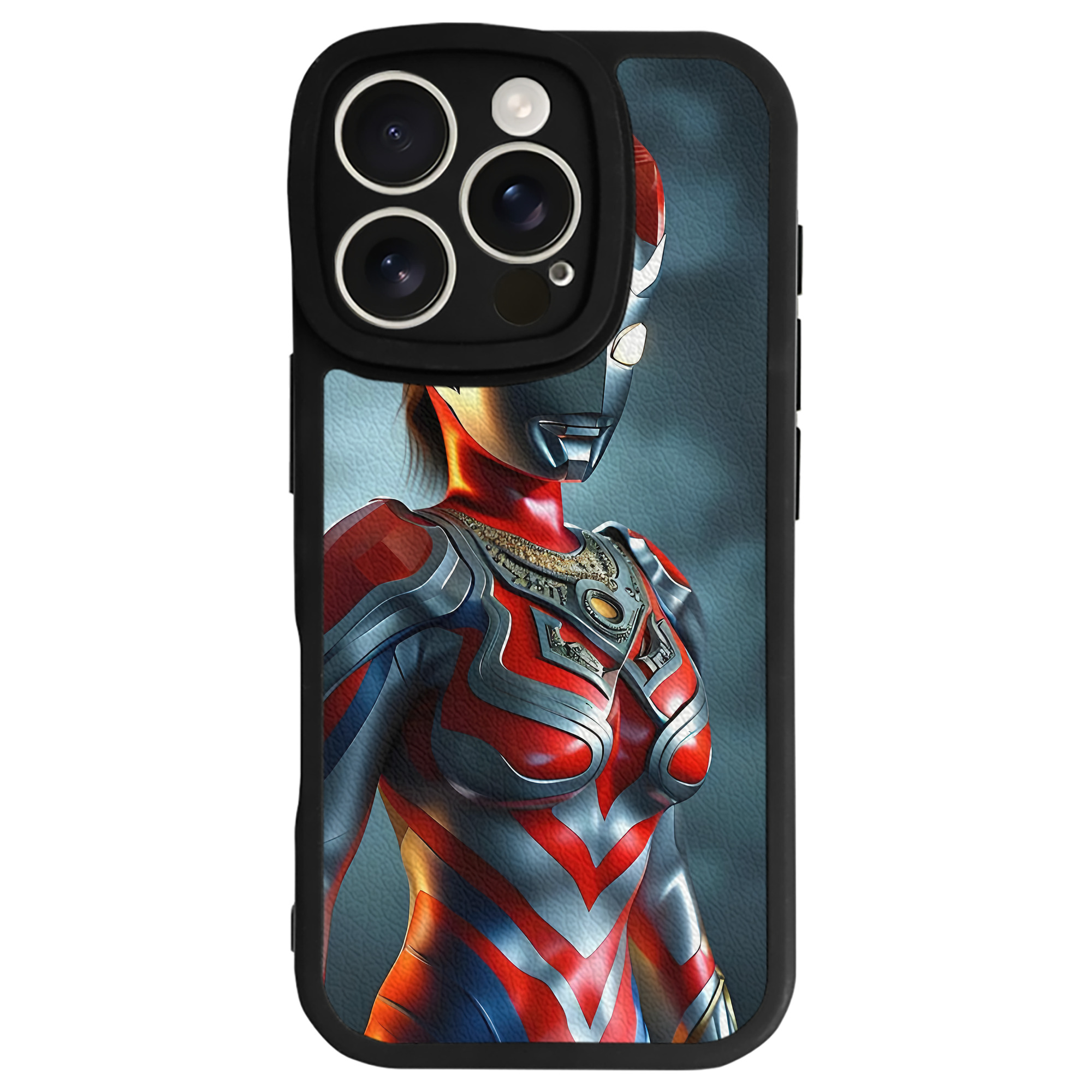 （画像用） ウルトラマン Ultraman 【iPhone 16シリーズ対応】シリコンスマホケース（レザー調） 材質：シリコン